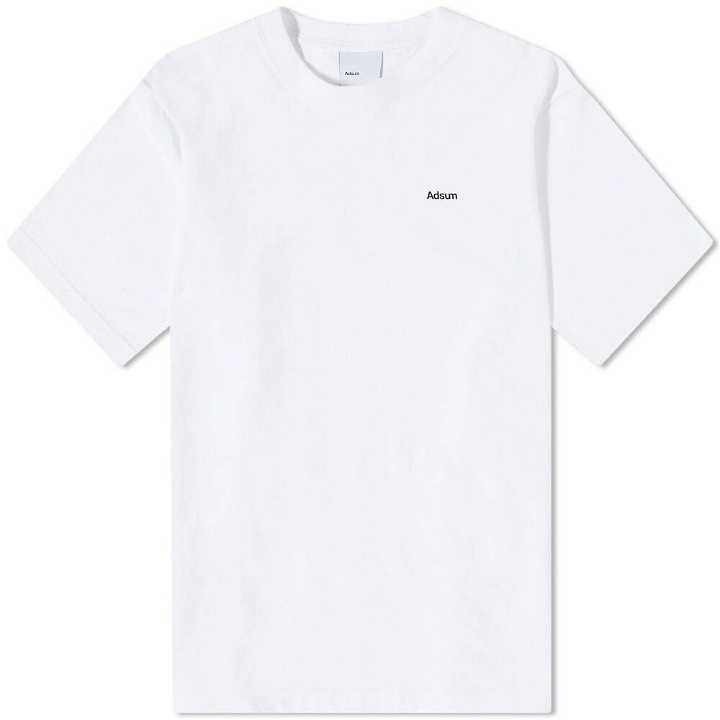 Photo: Adsum Men's Classic Logo T-Shirt in White