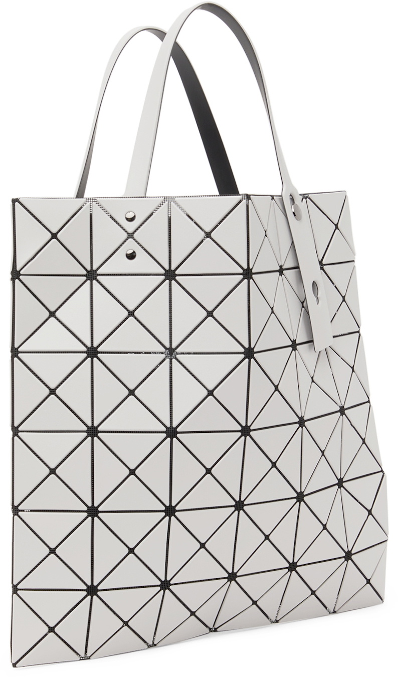 BAO BAO ISSEY MIYAKE Gray Lucent Matte Tote Bao Bao Issey Miyake