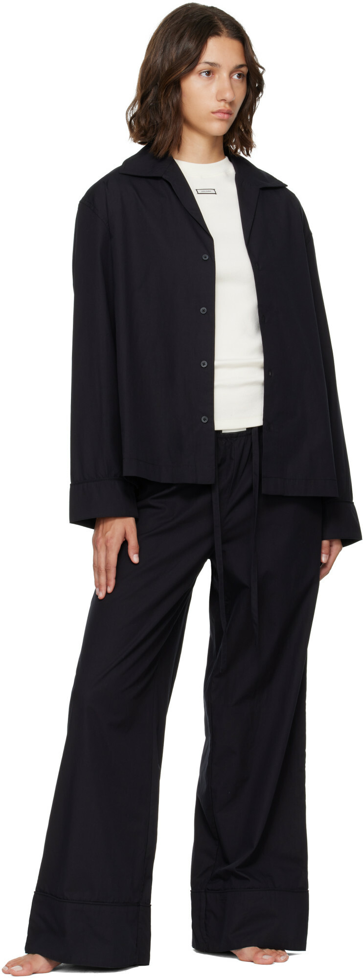 Entire Studios Black Pajama Lounge Pants