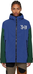 JW Anderson Blue & Green Colorblock Jacket