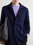 Lardini - Virgin Wool Cardigan - Blue