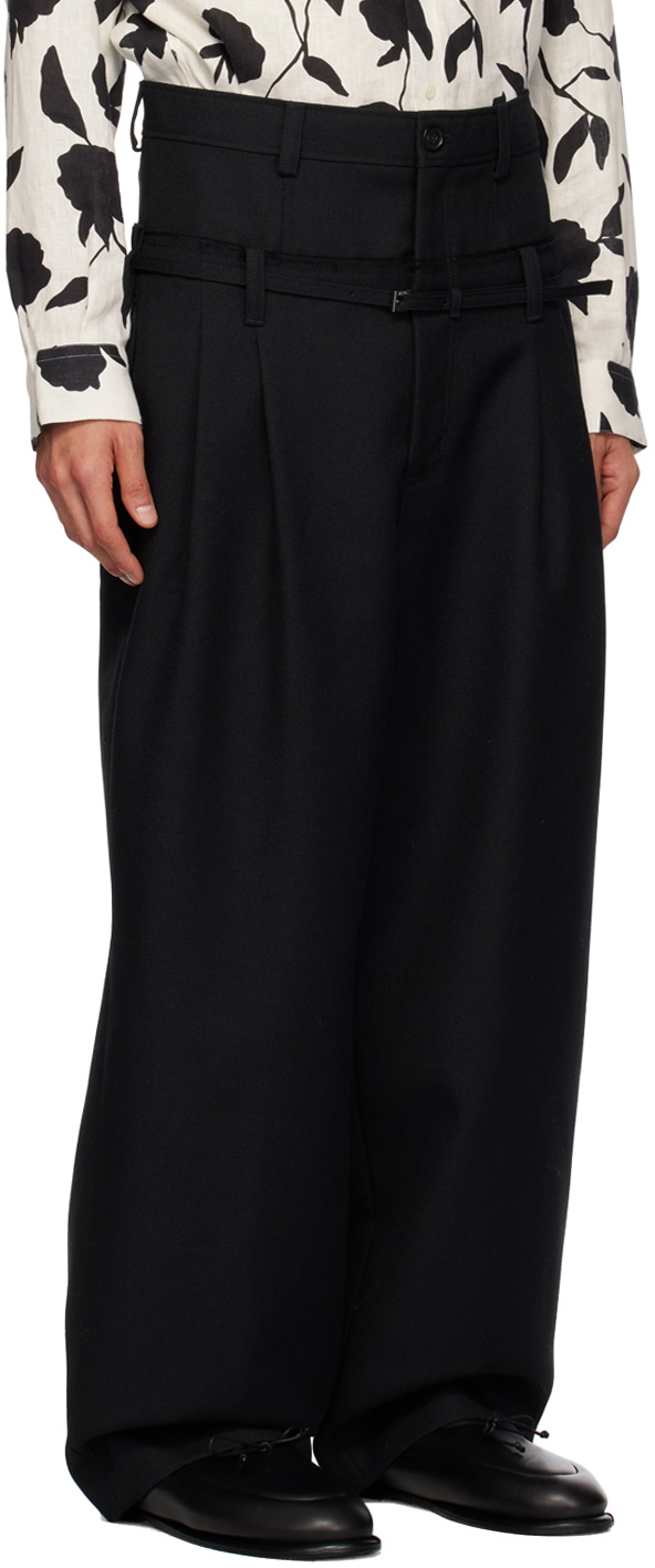 ボトムスその他 JACQUEMUS Black trousers in cotton blend Jacquemus - BLACK CROISIÈRE TROUSERS – LE LABO STORE