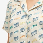 Howlin by Morrison Women's Howlin' Cocktail D’Amore Short Sleeve Shirt - Hemp Print in Sand Howlin' Piano