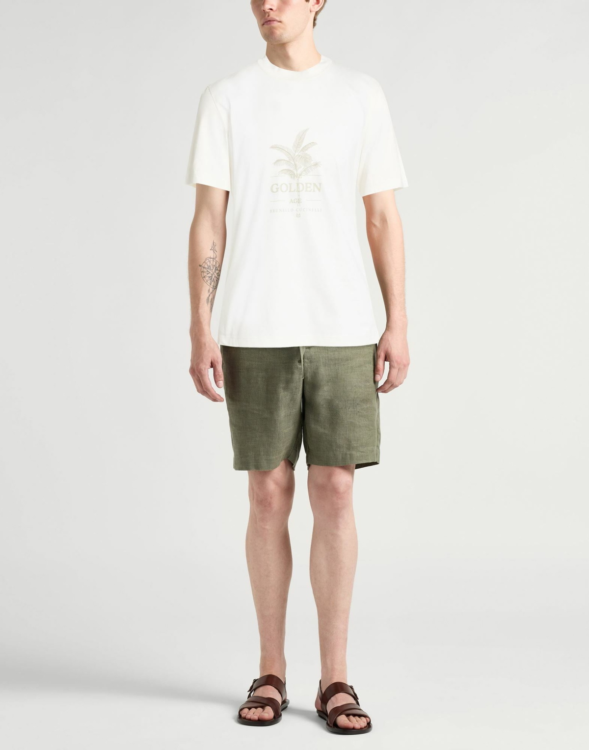 Brunello Cucinelli Mens T-shirt in White