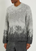 Represent Degradé Brushed Alpaca-blend Jumper Light Grey