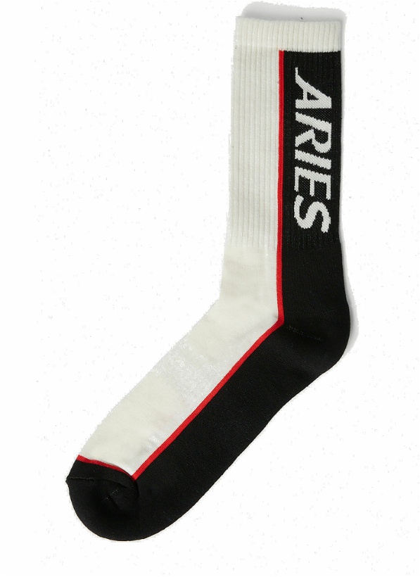 Photo: Aries - Credit Card Socks in Cream