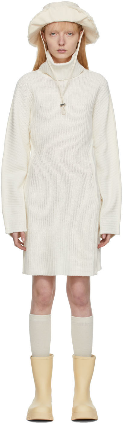white knitted maxi dress SIMKHAI Women's Callaway Knit Maxi Dress in Ivory, Size Small