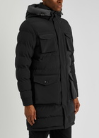 Sandbanks Branksome Quilted Shell Coat Black