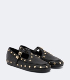 Ganni Mary Jenny studded flats