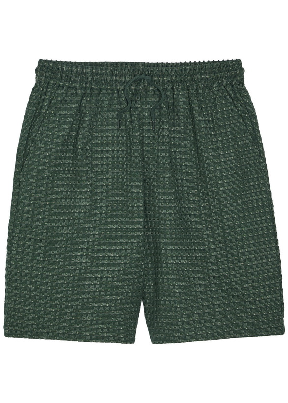Photo: Les Deux Checked Seersucker Shorts Green