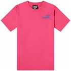 Tired Skateboards Men's Workstation Pocket T-Shirt in Hot Pink