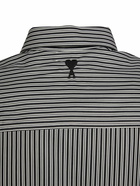 AMI PARIS - Striped Cotton Boxy Fit Shirt