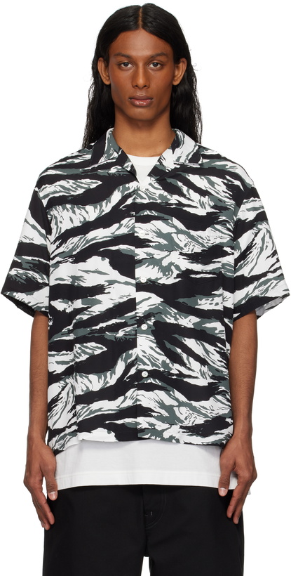 Photo: TAKAHIROMIYASHITA TheSoloist. Black & White Tiger Camouflage T-shirt