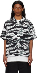 TAKAHIROMIYASHITA TheSoloist. Black & White Tiger Camouflage T-shirt