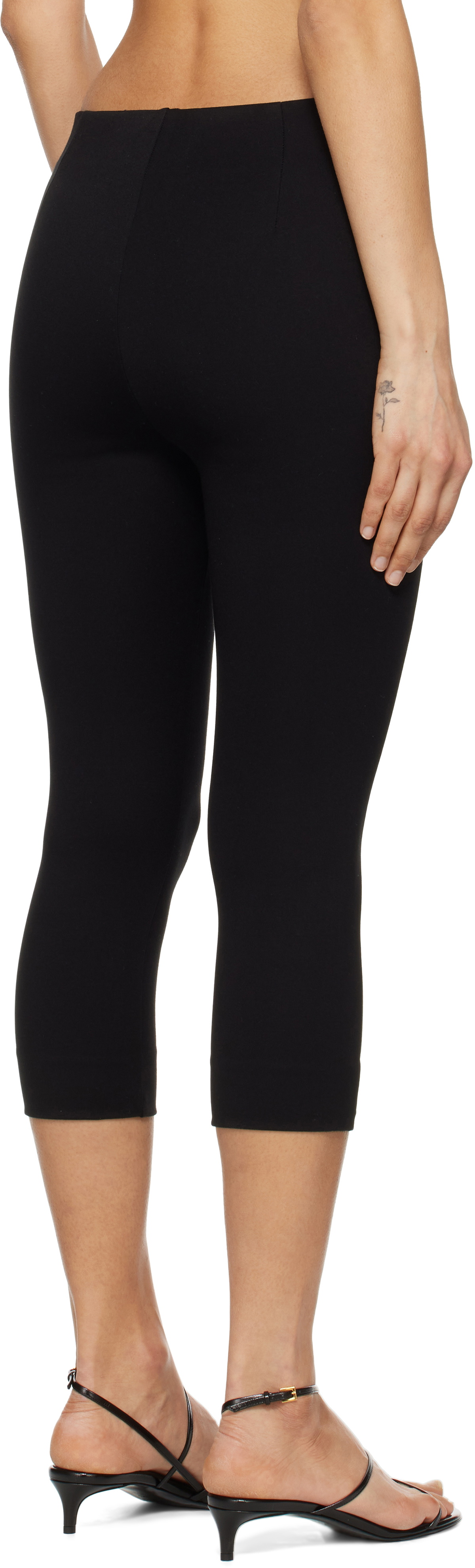 rag & bone Black Simone Ponte Capri Trousers