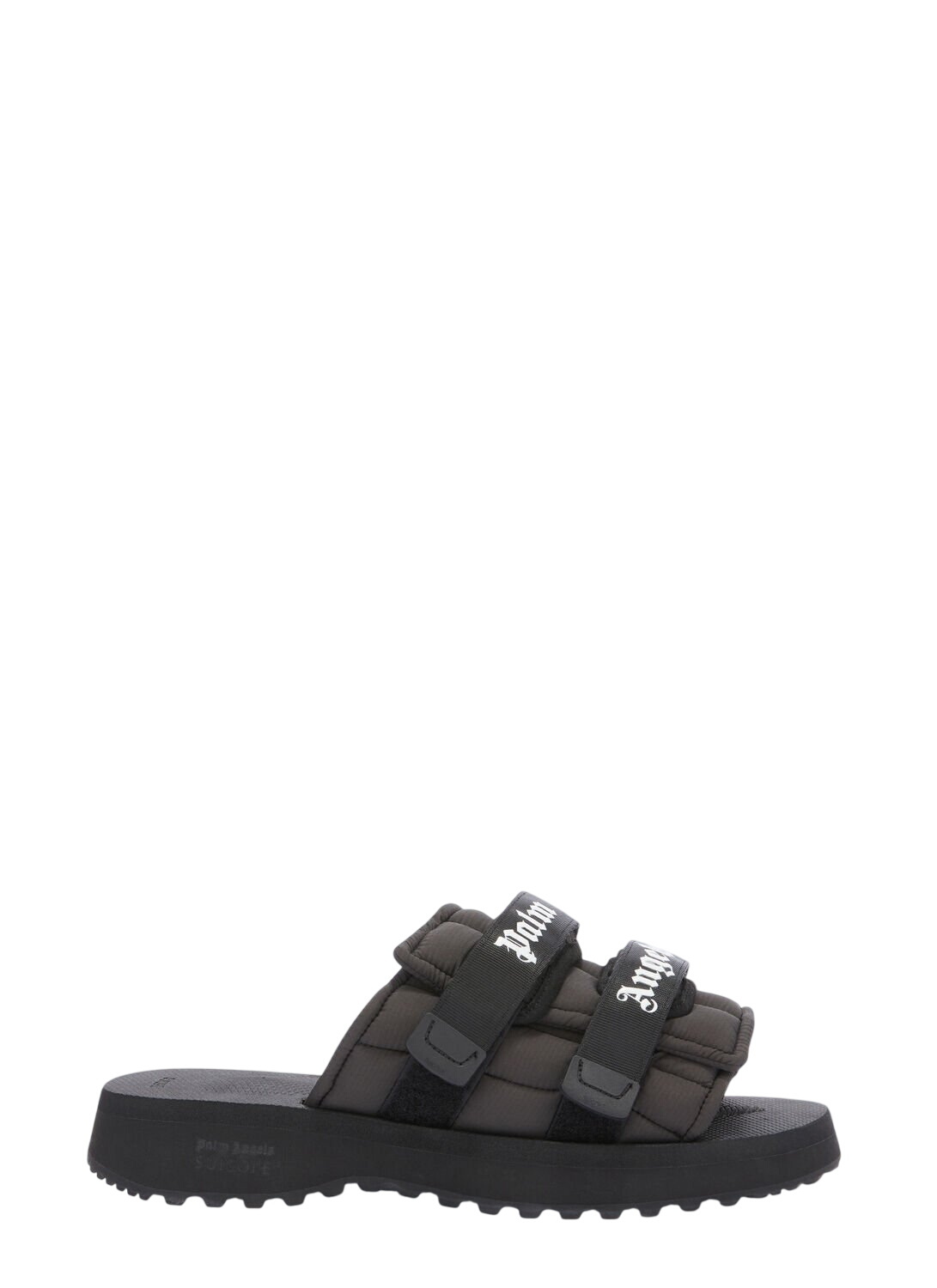 Palm Angels Black Suicoke Edition Nylon Slides Palm Angels