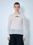 032C Knit Logo Print Top