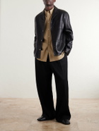 LOEWE - Workwear Leather Jacket - Black