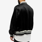 AMIRI Men's Satin Varsity Jacket in Black