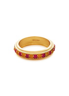 Missoma Hot Rox 18kt Gold-plated Vermeil Ring