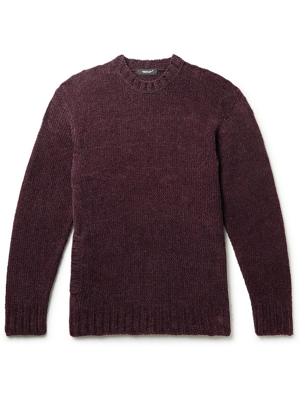 Photo: UNDERCOVER - Cotton-Blend Chenille Sweater - Brown