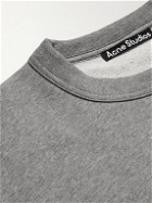 Acne Studios - Fonbar Logo-Appliquéd Cotton-Jersey Sweatshirt - Gray