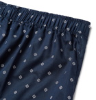 Derek Rose - Nelson Printed Cotton Boxer Shorts - Midnight blue