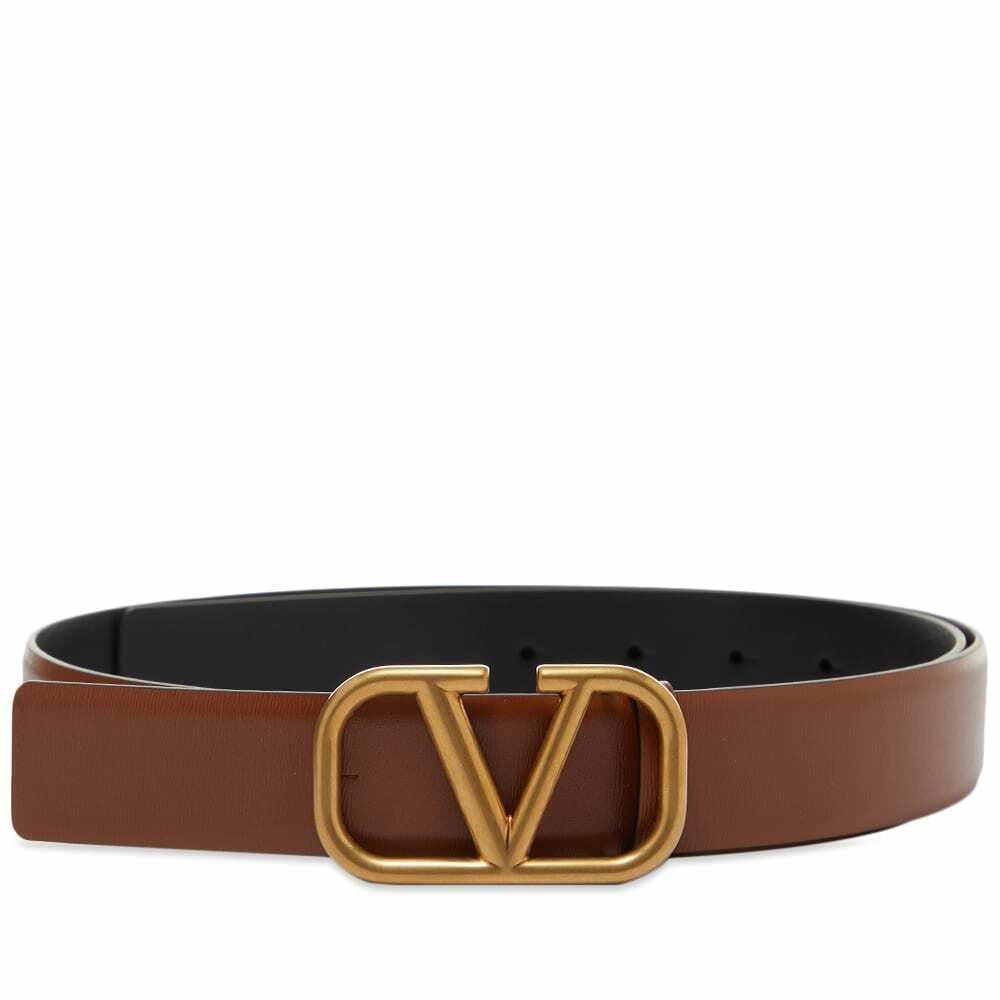 Photo: Valentino Men's V-Logo Buckle Belt in Selleria