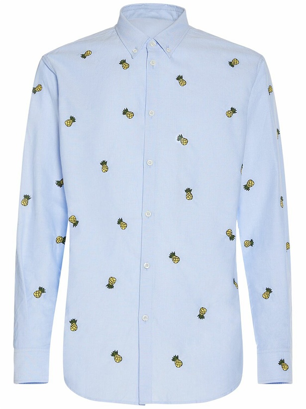 Photo: DSQUARED2 - Embroidered Cotton Relaxed Shirt