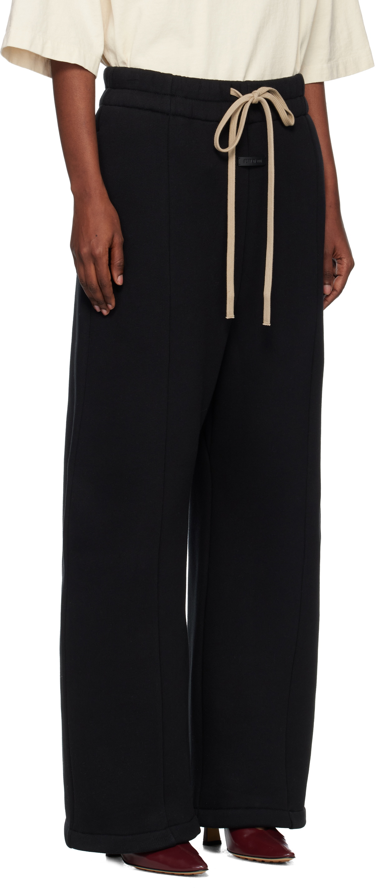 Fear of God Black Wide Leg Sweatpants