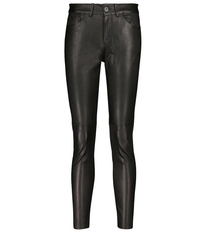 Photo: 3x1 N.Y.C. Mid-rise skinny leather pants