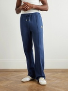 Casablanca - Straight-Leg Logo-Appliquéd Organic Cotton-Jersey Sweatpants - Blue