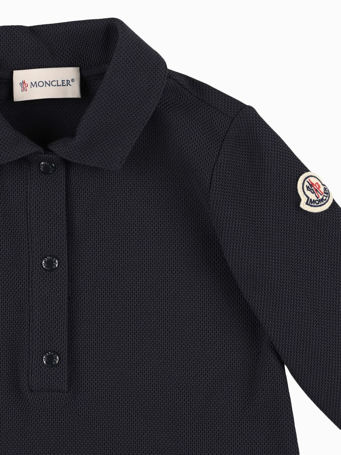 MONCLER Cotton Blend Piquet Polo Shirt Dress Moncler MONCLER Cotton Blend Piquet Polo Shirt Dress Moncler