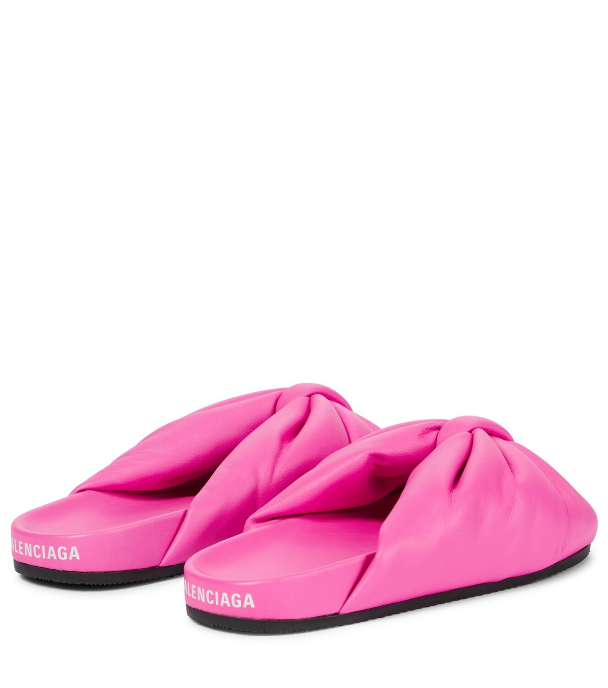 Balenciaga Puffy leather slides Balenciaga