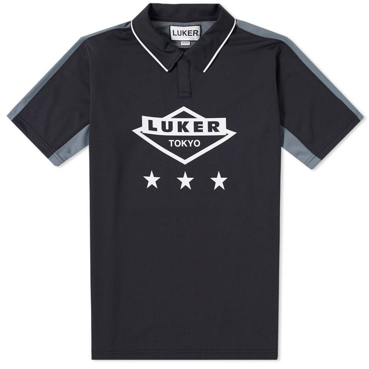 Photo: Luker by Neighborhood FC E-Polo Black