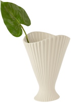 ferm LIVING Off-White Fountain Vase