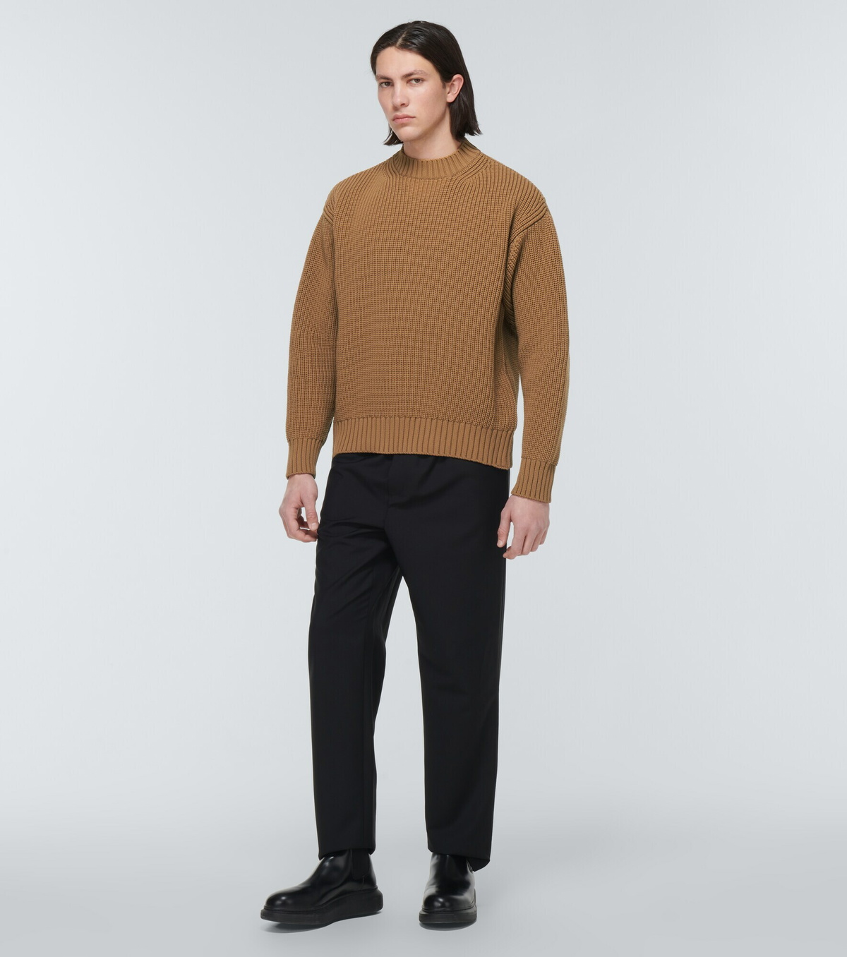 Sacai - Ribbed-knit sweater