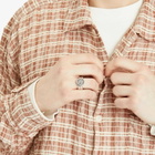 Maple Men's Swan Ring in Silver