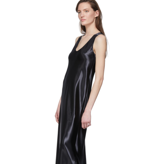 The Row Black Satin Natasha Dress The Row