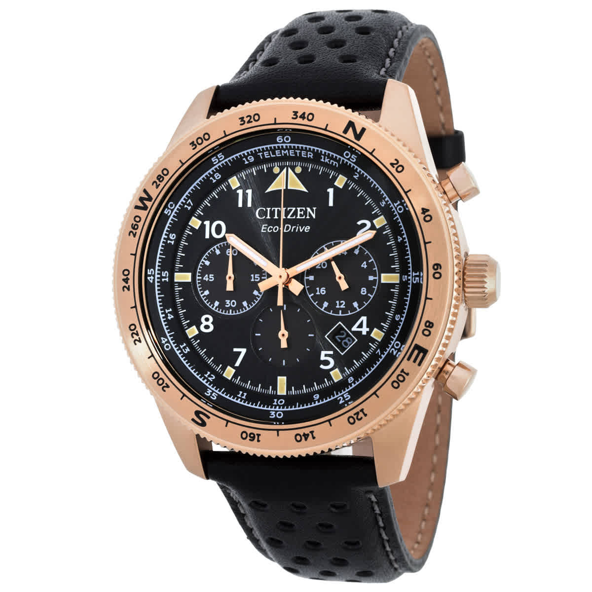 Citizen Weekender Sport Chronograph Black Dial Mens Watch CA4553-01E