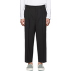 Comme des Garcons Homme Black Tropical Wool Trousers