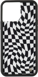 Wildflower Black & White Crazy Checkers iPhone 13 Pro Max Case
