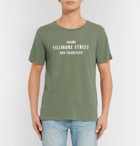 FRAME - Printed Cotton-Jersey T-Shirt - Men - Green