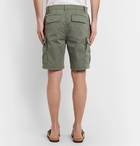 Brunello Cucinelli - Cotton-Blend Twill Cargo Shorts - Green