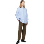 Jil Sander Brown Wool Melton Trousers