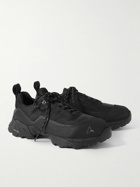 ROA - Khatarina Rubber and Leather-Trimmed Mesh Hiking Sneakers - Black