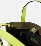 Ganni Banner Medium leather tote bag