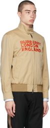 Burberry Beige Harrington 'Love' Jacket