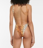 Reina Olga Marina tiger-print bikini