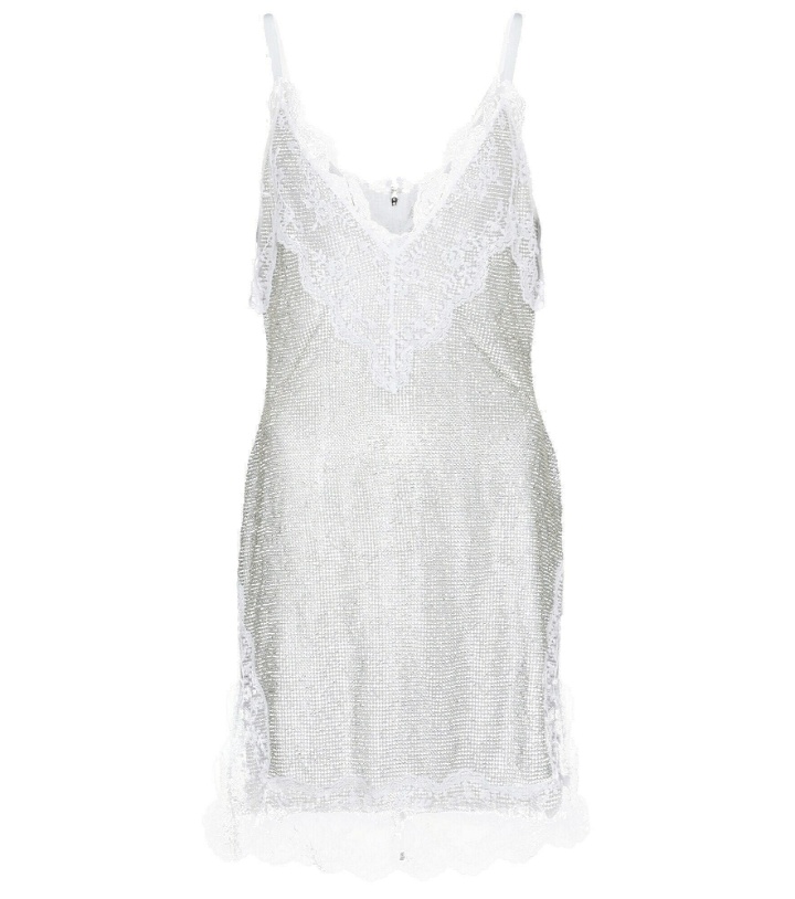 Photo: Christopher Kane - Bridal lace crystal mesh minidress